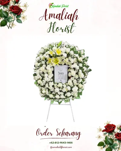 Krans Bunga Duka Cita di Jatiluwih